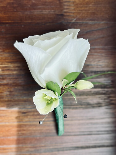 White Boutonniere