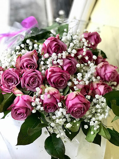 Bouquet of Roses wrapped